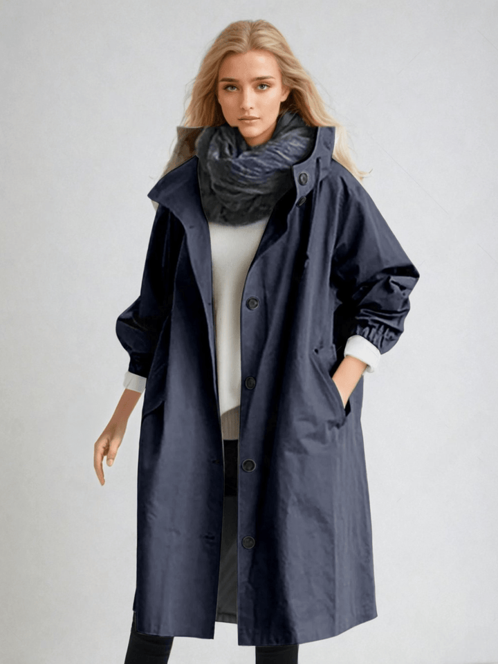 Women's Trench Coat – Navy Blue