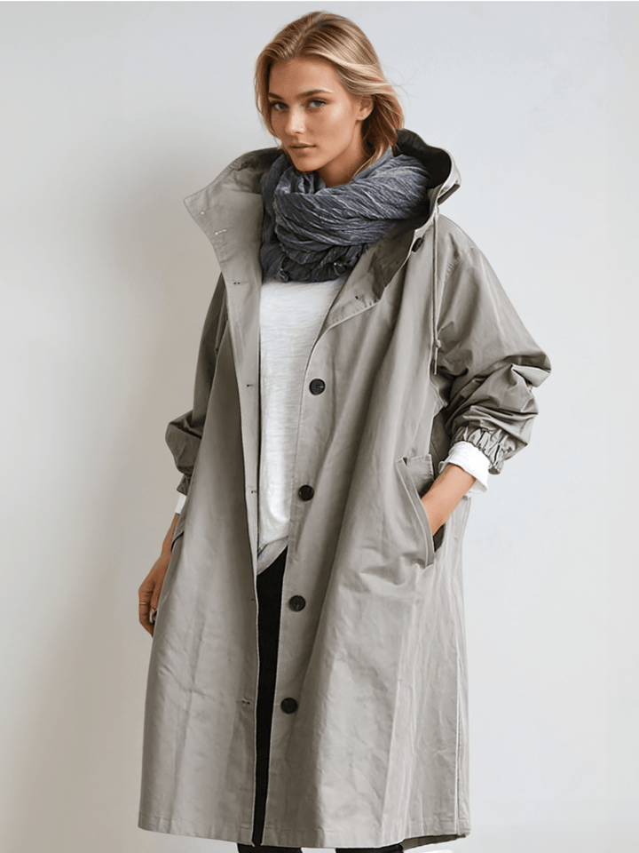 Women's Trench Coat – Grey
