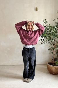 Women's Relaxed Fit Sweatshirt – Hooded & Print | Cosy Casual Top