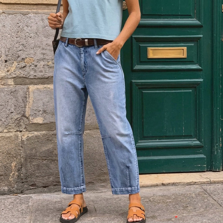 Women's High-Waisted Denim Jeans