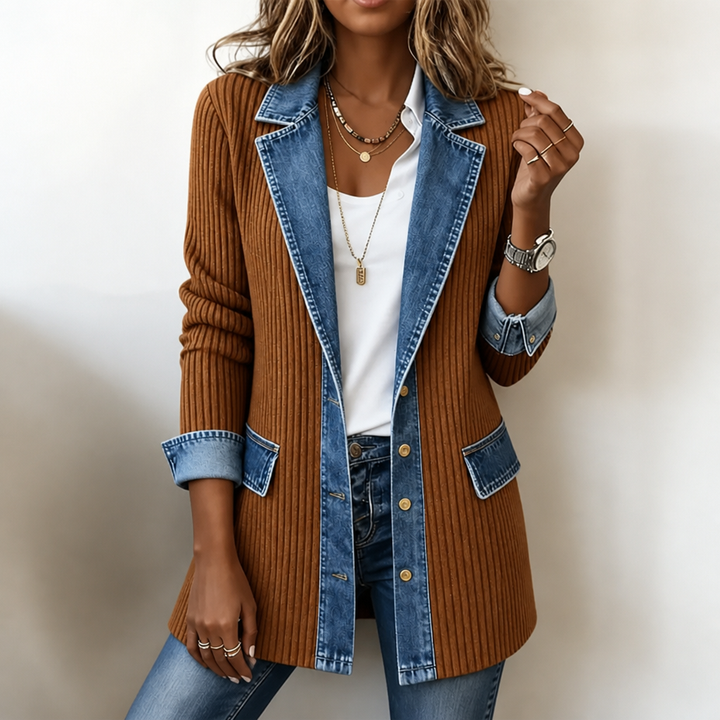 Women's Long Coat – Rust