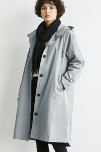 Women's Trench Coat – Hooded & Water-Repellent | Classic Mac for Autumn & Winter
