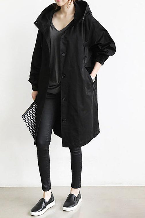 Women's Trench Coat – Black