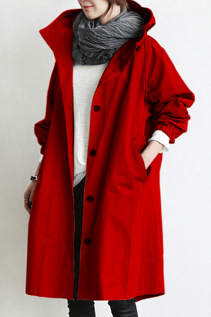 Women's Trench Coat – Red