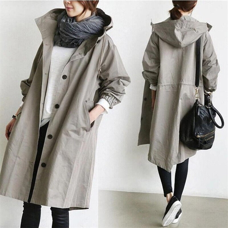 Women's Trench Coat – Charcoal