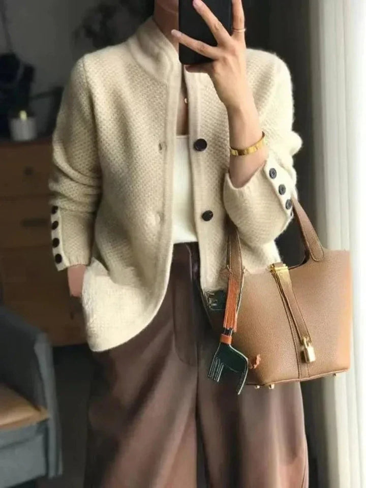 Women's Soft-Touch Knit Cardigan – Beige