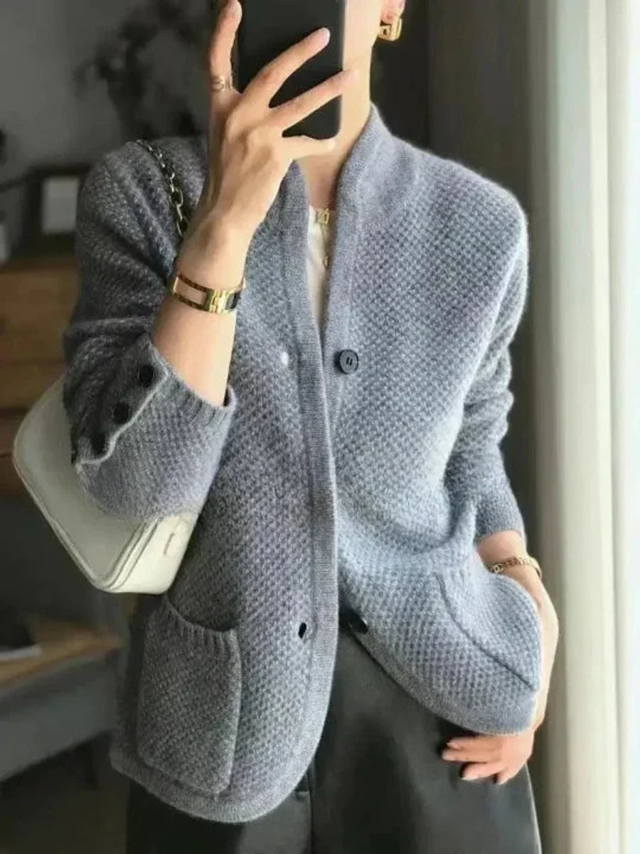 Women's Soft-Touch Knit Cardigan – Blue