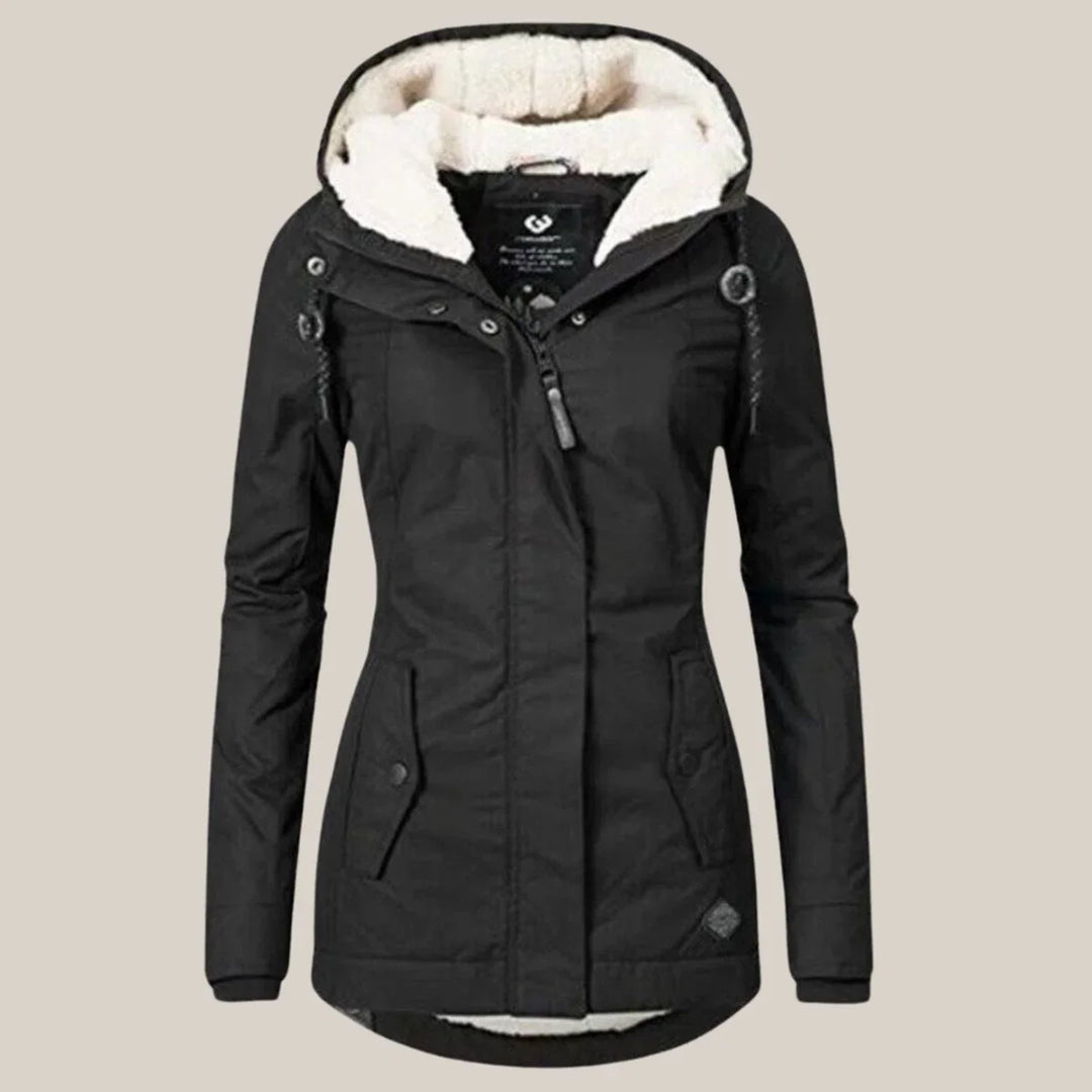 Women's Quilted Puffer Jacket – Black