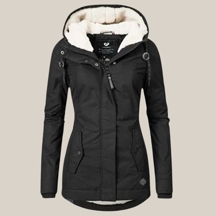 Women's Quilted Puffer Jacket – Black