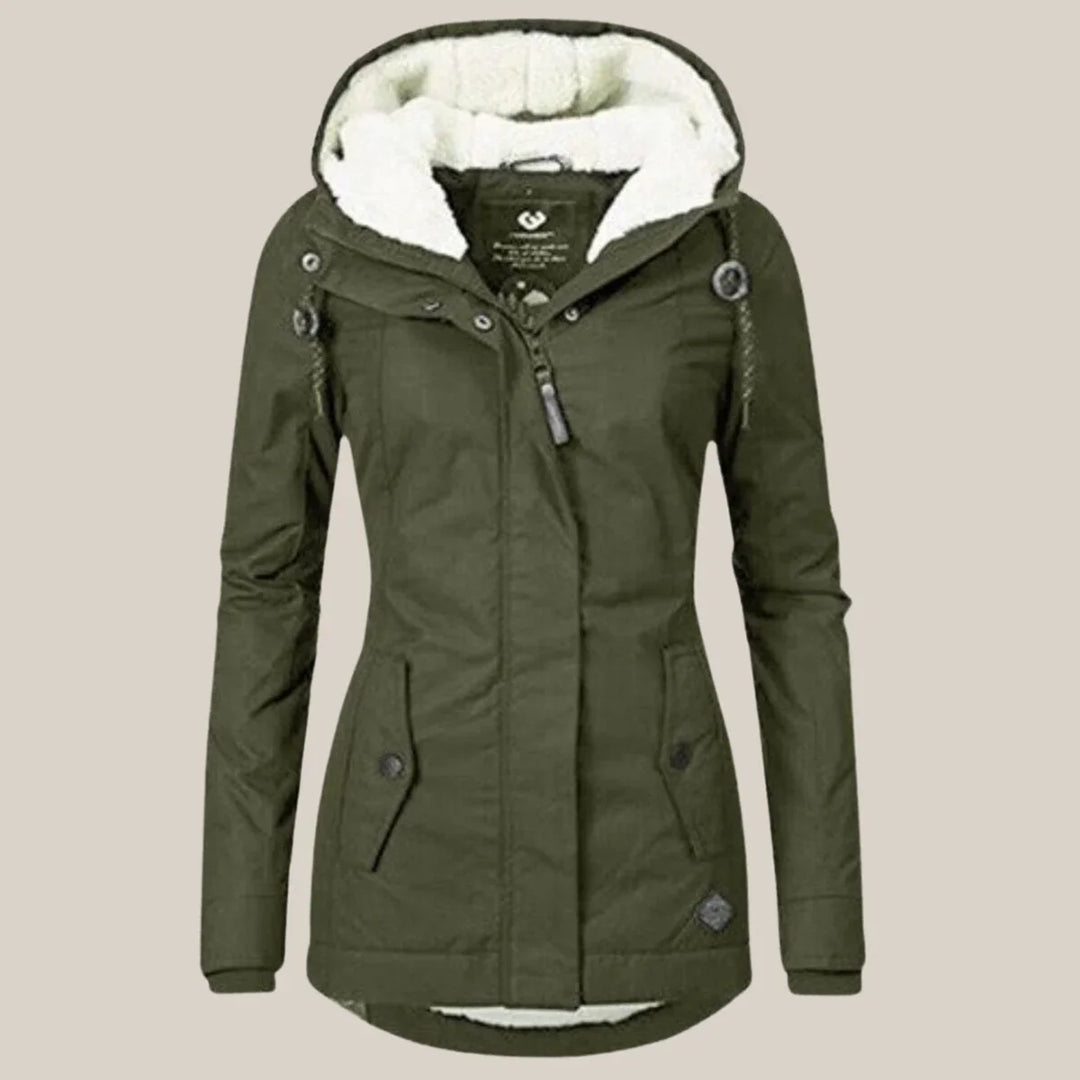 Women's Quilted Puffer Jacket – Green