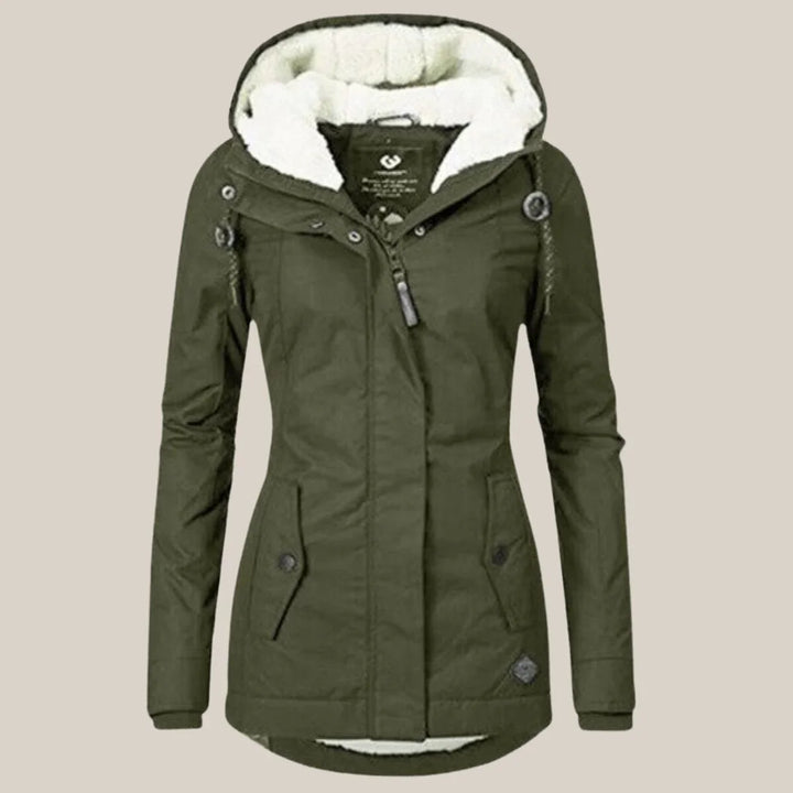 Women's Quilted Puffer Jacket – Green