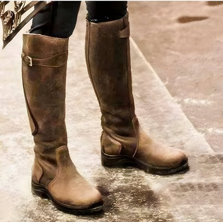 Women's Knee High Boots – Brown