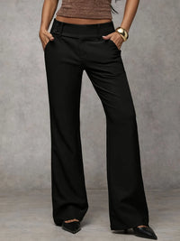 Women's Trousers – Relaxed Fit & Button-Front | Smart Casual Trousers